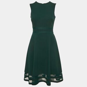 Calvin Klein Tulle and Crepe Dress